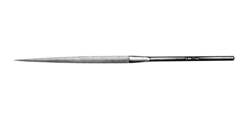 1041578102 Přesný jehlový pilník, půlkulatý, délka 160 mm, sek 1