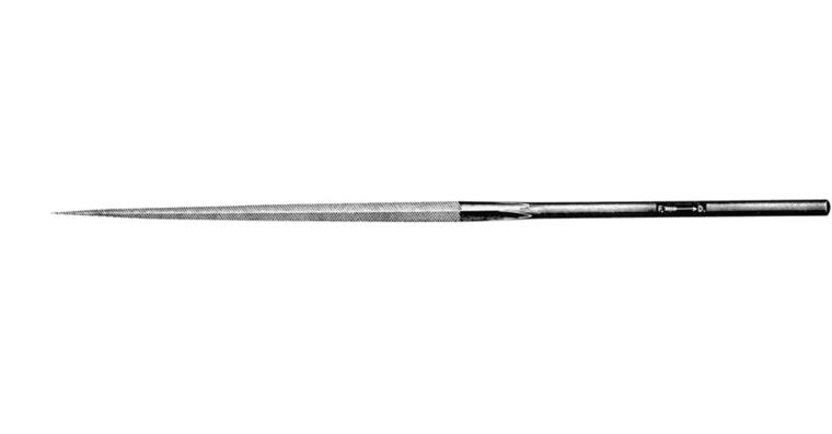 1041584103 Precizní jehlový pilník, trojúhelníkový, délka 200 mm, sek 3