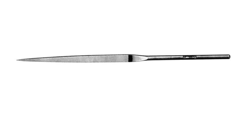1041595102 Precizní jehlový pilník, nožový, délka 160 mm, sek 2