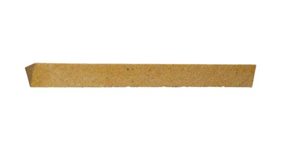 Corundum grinding file, triangular, medium grit, 100x8 mm