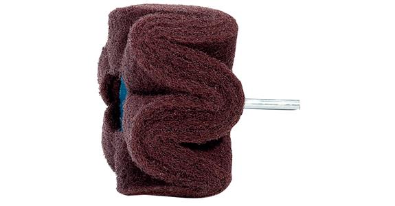 POLINOX® nonwov abr. crimped syn. corundum 80x50 mm shank 6 mm grit 100