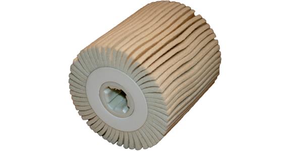 Segmented felt roller 100x100 mm hole 19 mm soft