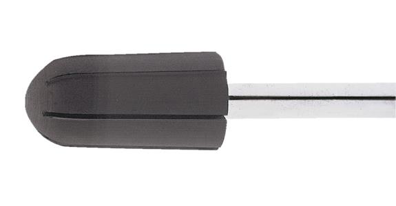 Abr. cap holder rounded roller long dia. x head height 16x32 mm shaft dia. 6 mm