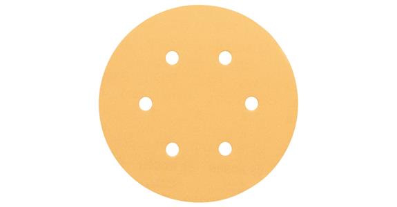 Sandpaper f. rand. orb. sander dia. 150 mm G80 hk-a.-lp cover. 6 holes pk=50 pcs