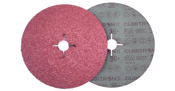 Fibre disc, ceramic abrasive grain 982C Cubitron II, dia. 180 mm, grit 36