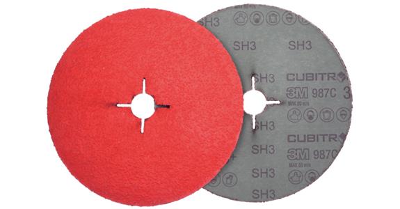 Fibre disc, ceramic abrasive grain 987C Cubitron II, dia. 125 mm, grit 80