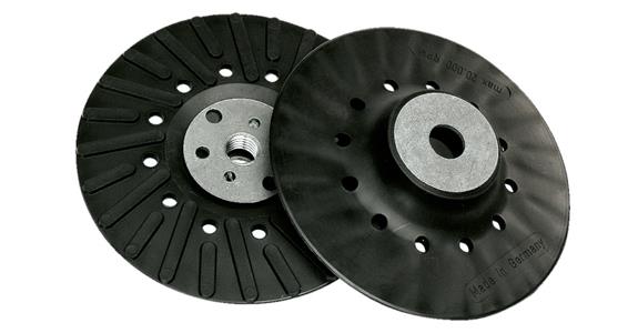 Turbo backing pad with cooling fins for fibre discs dia. 115 mm x M14