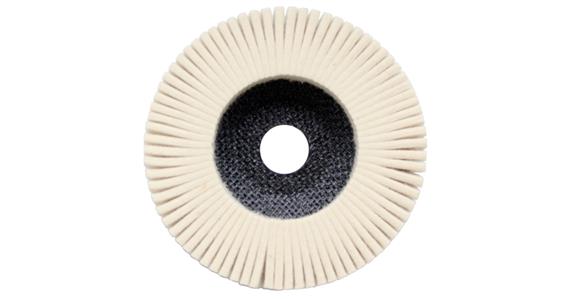 Polishing serrated lock washer felt dia. 125 mm soft rotation speed 7,700 rpm