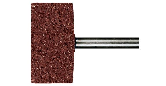 Cylinder mounted point INOX (ADW) shank dia. 6 mm mix-corundum G30 dia. 25x3 mm