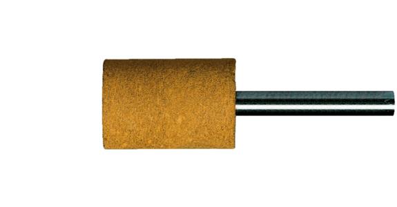 Poliflex® cylindrical fine grinding point cor. wht. leather bonding G120 25x25mm