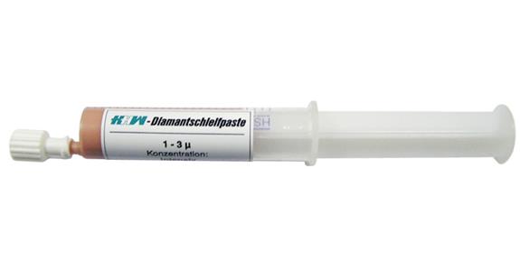 Diamond polishing paste colour red content 5 ml grit 1-3 µ