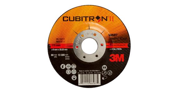 Grinding disc (stainless steel), CubitronTM II, 230 x 7 x 22.2 mm