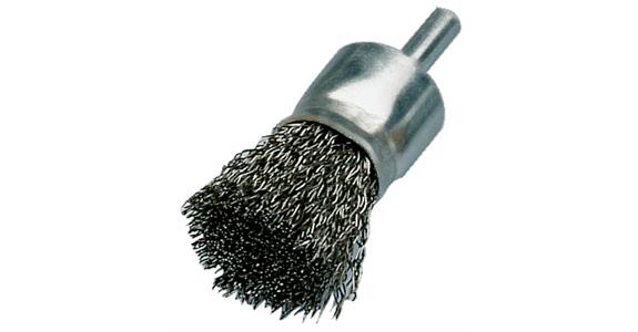 Wire end brush (decarbonising brush) short V2A wire 17 mm