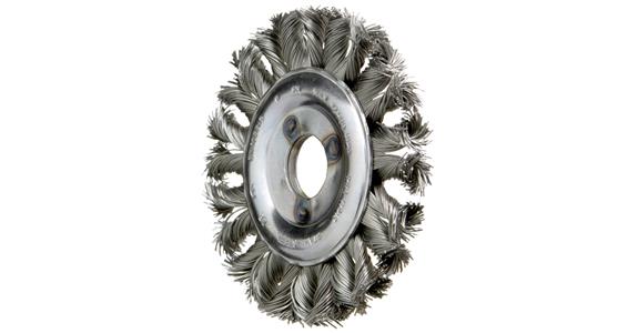 Wheel brushes COMBITWIST® with hole dia. 115 mm, INOX wire 0.35mm