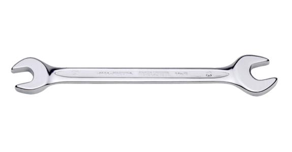 Double open-end wrench 15° ISO 10102 CV steel AF 10x13 mm