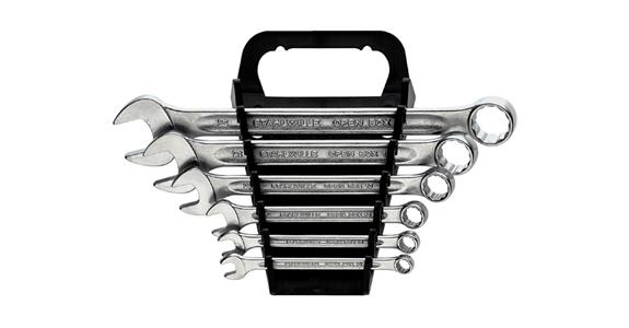 Combination wrench set DIN 3113 A ISO 7738 A CA steel 16 pcs AF 7-24 in box
