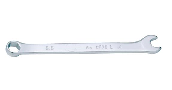 Combination wrench flat 15° vanadium-extra-steel AF 5x5 mm