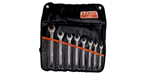 Combination wrench set 15° DIN 3113 A 8 pieces AF 3/8-7/8 inch