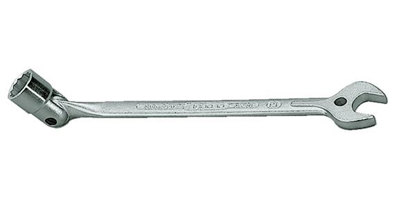 Open-end socket wrench V-31CrV3 steel AF 13 mm, with UD profile