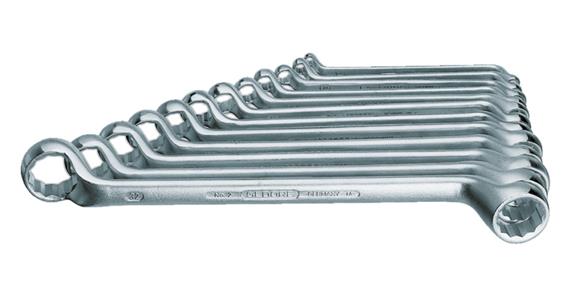 Oboustranný zavřený klíč GEDORE, 12 ks, 6x7–30x32 mm, DIN 838