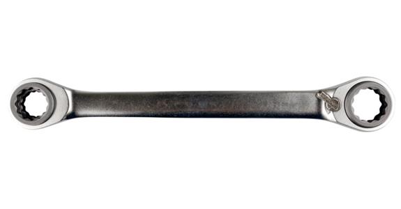 4 in 1 GEARplus reversible double flexible box wrench, 16x17x18x19 mm