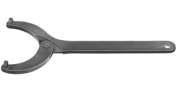 Articulated face wrench with pin dia. 4 mm pin width 18-40 mm