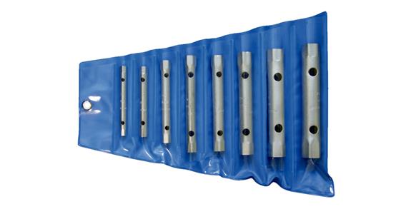 Hexagon socket wrench set DIN 896 B hardened 8 pieces AF 6x7–20x22 mm in bag