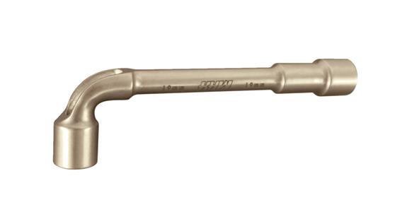 Schwerer gebogener 6kant Steckschlüssel ISO 2236 mit Bohrung SW 8 mm