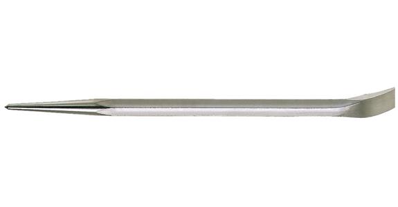 Pry bar chrome-plated chromium-vanadium steel length 400 mm with bent end