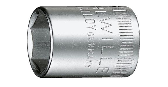 1/4 inch hexagon socket AS drive profile HPQ steel AF 9 mm