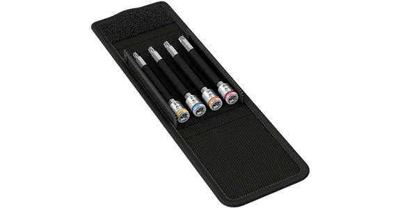 1/4 inch TX® screwdriver bit set long 4 pieces with holding function