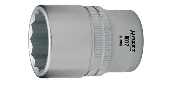 1/2 inch bi-hexagon socket DIN 3124 CV steel AF 8 mm