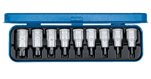 1/2 inch internal TX® screwdriver set CV steel 9 pieces T 20-60 length 55 mm