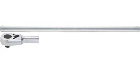 3/4 inch lever reversible ratchet DIN 3122 with extension tube length 620 mm