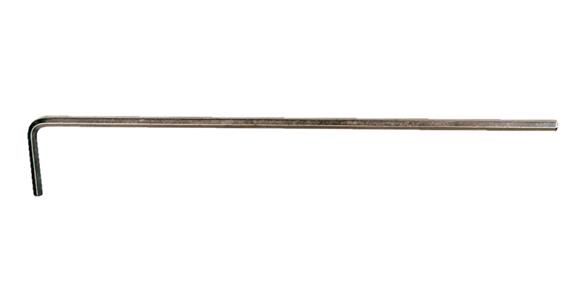 Long hexagon pin wrench DIN 911 nickel-plated CV steel AF 7 mm