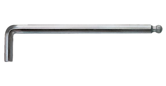 Long hexagon ball head pin wrench nickel-plated Hex-Plus AF 8 mm