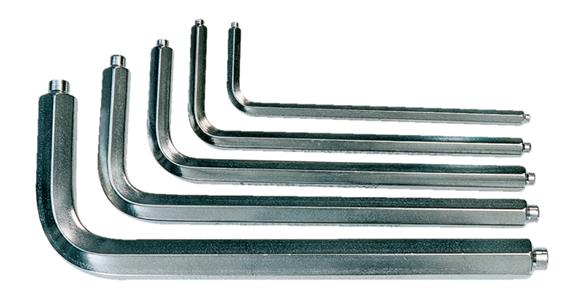 Sada šestihranných L-klíčů ATORN s čepy, 3–8 mm