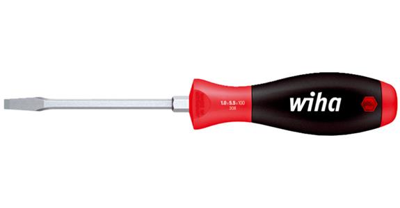 Workshop slotted screwdriver DIN 5265 ISO 2380 hex shoulder 1.1x7x125 mm