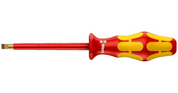 VDE electrician's slotted screwdriver laser tip Kraftform handle 1.2x8x175 mm