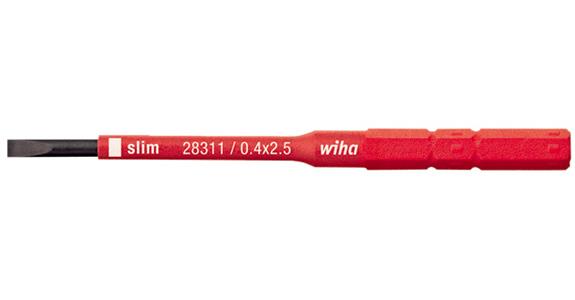 Plochý bit WIHA VDE, 2,5 x 0,4 mm, pro držák 6 mm