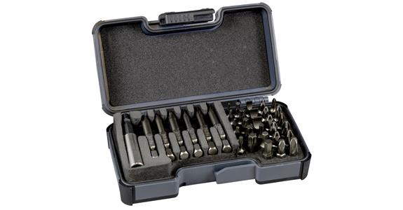Bit box 35 pieces incl. bit magnetic holder in StrongBox