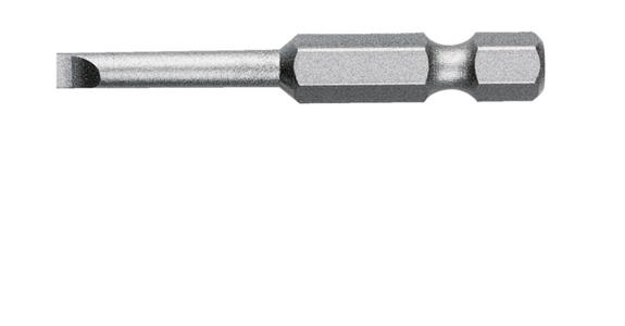 1/4 Zoll Torsionsform-Bit E 6,3 zähhart extra lang Schlitz 0,8x4x152 mm