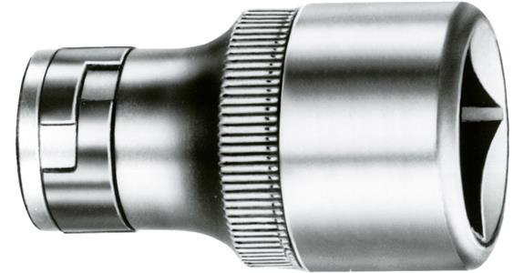 Adapter with retaining ball drive 1/2 inch square output 5/16 inch bit