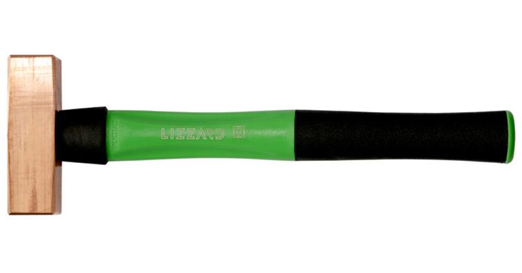 1054121101 Měděné kladivo s tříkomponentní rukojetí, dél. 300 mm, 500 g