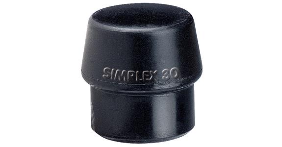 Vložka HALDER SIMPLEX, kompozitní guma, černá, průměr 40 mm