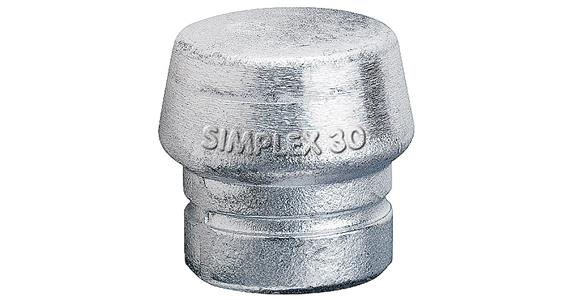Vložka HALDER SIMPLEX z měkkého kovu, stříbrná barva, průměr 60 mm