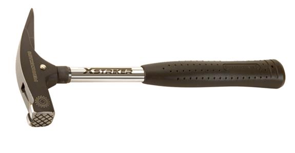 Roofing hammer XSTRIKER 800 g semi-polished head, mag. nail holder, head prot.