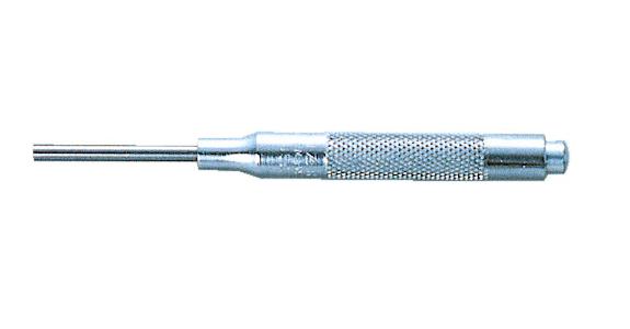 Pin punch with guide sleeve, extra-steel tip dia. 1.8 mm, overall length 84 mm