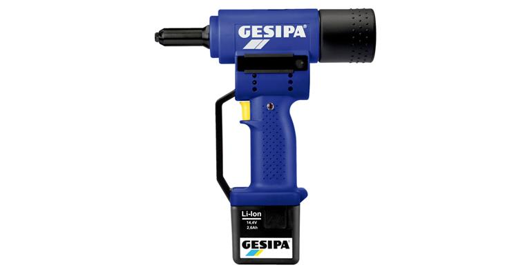 1054829200 Slepá nýtovačka GESIPA PowerBird, dobíjecí aku. Li-ion 14,4 V s nabíj., v kufru