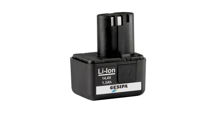 1054829220 Náhradní dobíjecí aku. GESIPA Li-ion 14,4 V, 1,3 Ah, pro AccuBird a FireBird